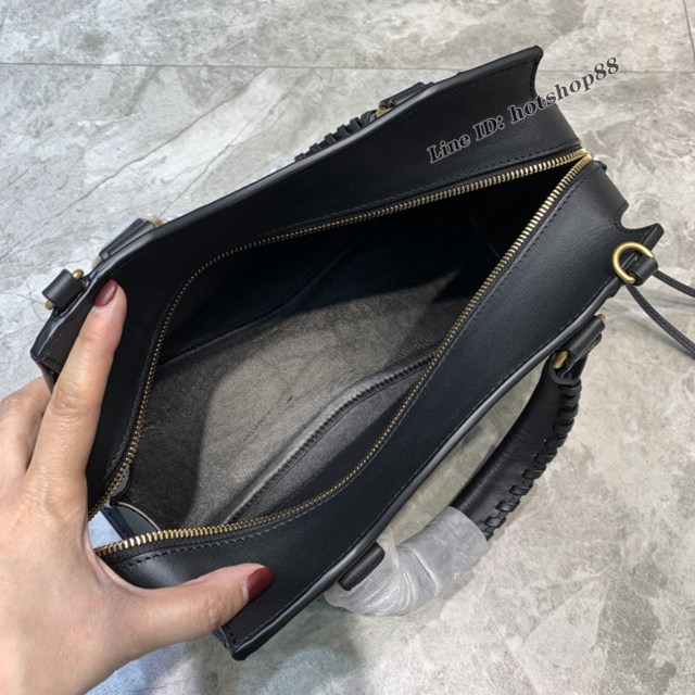 Balenciaga專櫃爆款平紋黑色金扣手袋手提包 638511 巴黎世家中號Neo Classic機車包 fyj1463